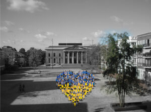 vredesdemonstratie hart voor Oekraïne