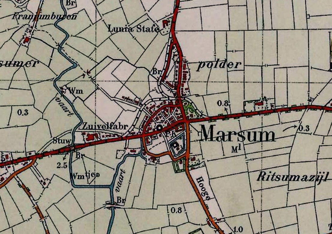 Tresoar, topografyske kaart 1932
